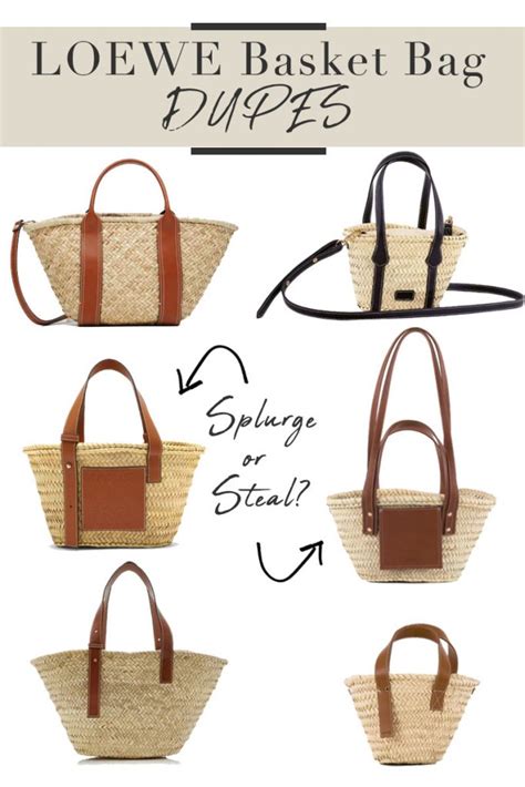 loewe basket bag dupe 2022|loewe's straw style bags.